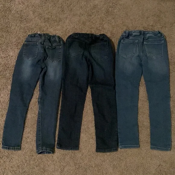 Girl’s Size 6 Adjustable Waist Jeans Lot of 3 Cute & Trendy ♥️ - Picture 7 of 7